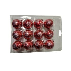 Vintage Tree Pattern Decorative Christmas Balls Pendant-Red NEW